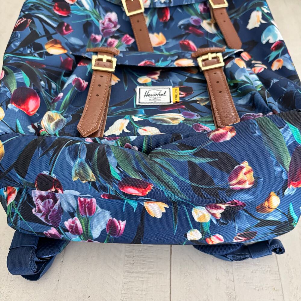 NWOT Herschel Little America Hoffman Tulips 25L Backpack Rucksack - Picture 6 of 8